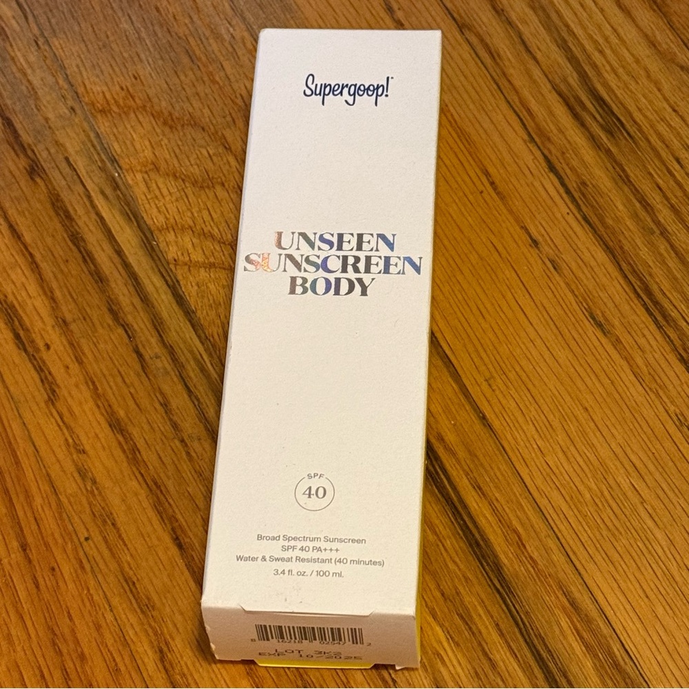 Supergoop! Unseen Sunscreen Body SPF 40 - 3.4oz - NEW